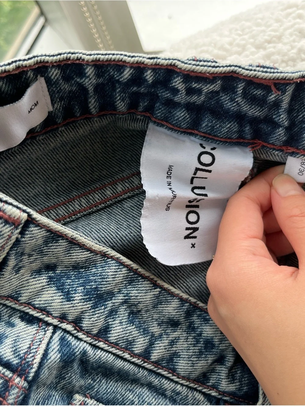 Relaxed Fit Light Blue Acid Wash Jeans
